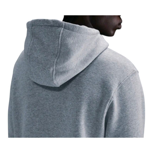 Nike Sweatshirt Mens Size XXL 2XL Gray Heather Club Fleece Hoodie FN3859 063 New - Picture 9 of 9